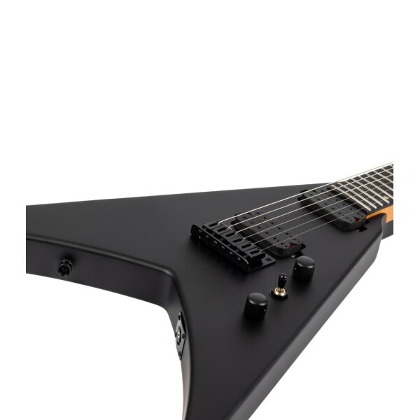 SPIRA Guitars V-400 MBK Satin Black
