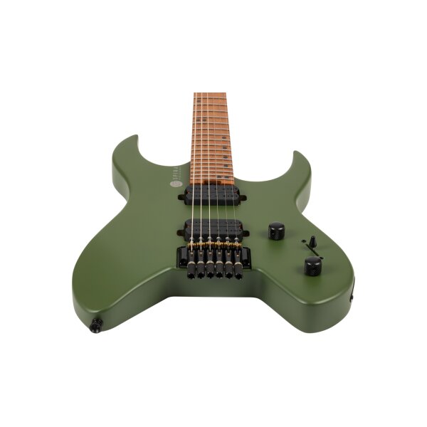 SPIRA Guitars S 400 Headless MGR Satin Green