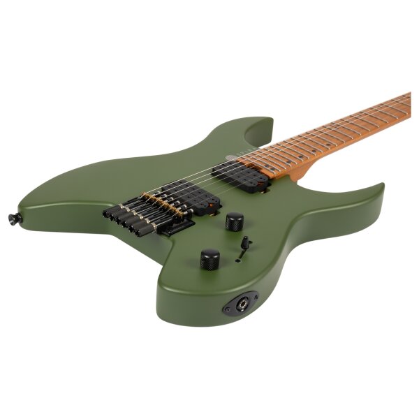 SPIRA Guitars S 400 Headless MGR Satin Green