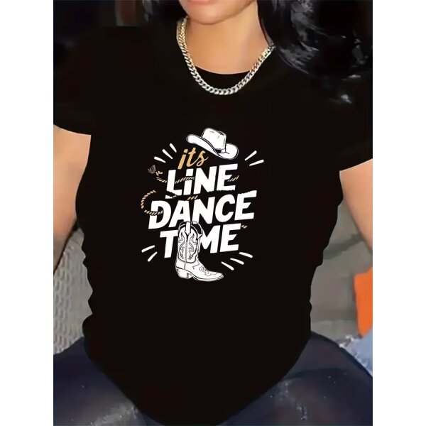 ROCK-HUS T-Shirt "it´s LINE DANCE TIME"