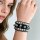 ROCK-HUS Armband Spike´n Skulls