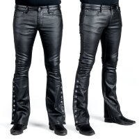 WORNSTAR Hellraiser Side Button Waxed Denim Jeans - Black