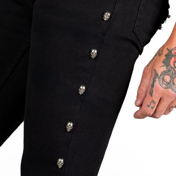 WORNSTAR Gauntlet Skull Jeans Black