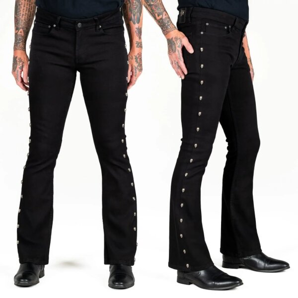 WORNSTAR Gauntlet Skull Jeans Black