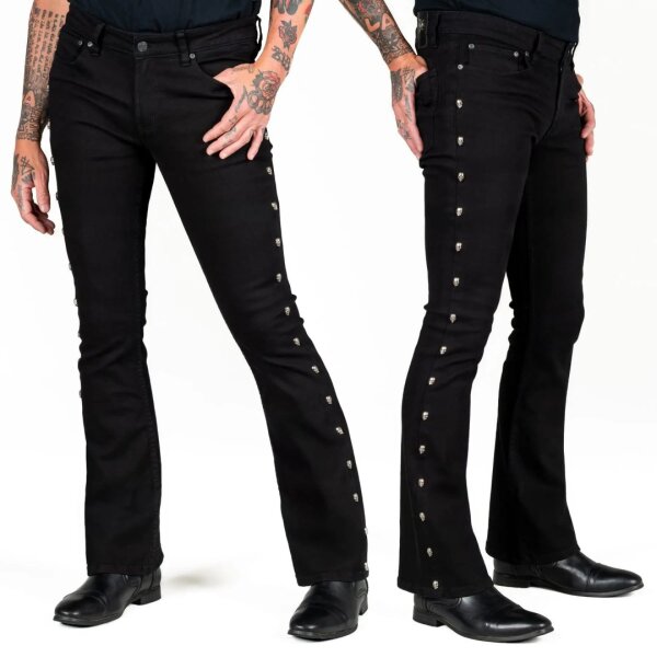 WORNSTAR Gauntlet Skull Jeans Black
