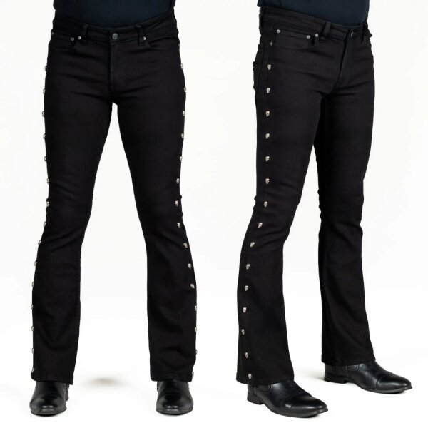 WORNSTAR Gauntlet Skull Jeans Black