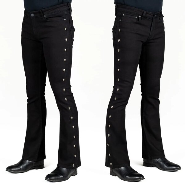 WORNSTAR Gauntlet Skull Jeans Black