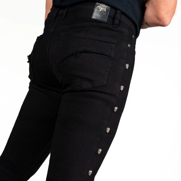 WORNSTAR Gauntlet Skull Jeans Black