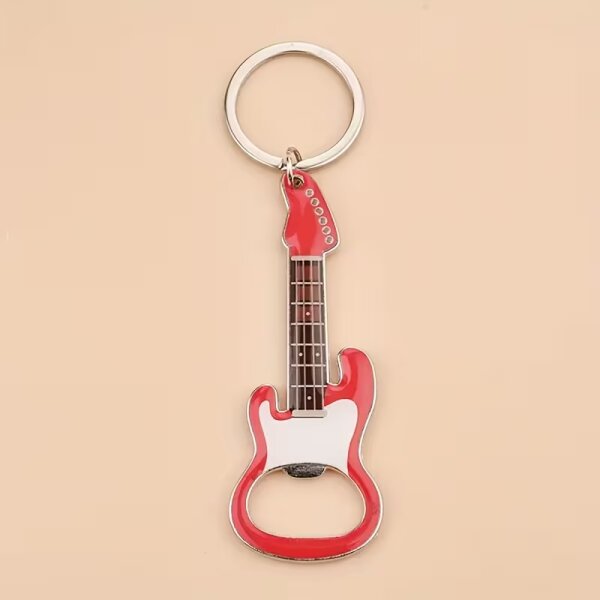 ROCK-HUS Gitarre als Flaschenöffner Rot