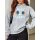 ROCK-HUS Damen Hoodie Grau Music is my Therapy