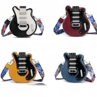 ROCK-HUS Handtasche Gitarrenform Kettensaiten