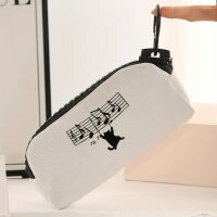 ROCK-HUS Schminktäschchen Federmappe Noten Katze