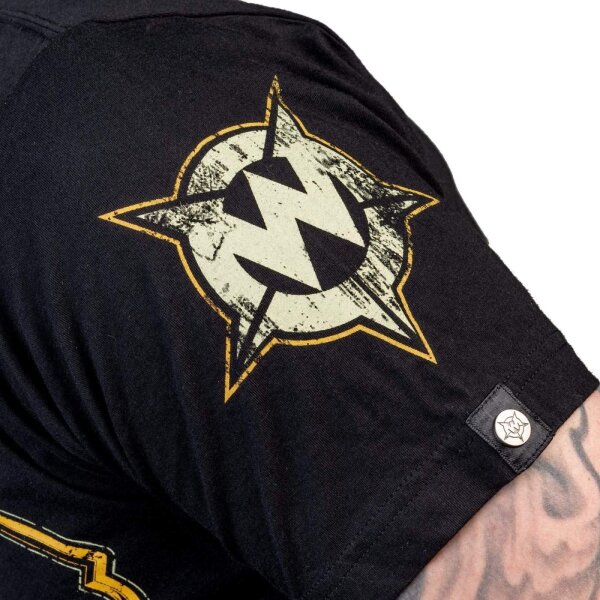 WORNSTAR Herren Artist Asylum Collection Rock N Roll Forever Tee T-Shirt schwarz