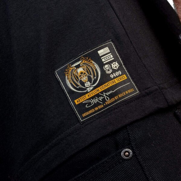 WORNSTAR Herren Artist Asylum Collection Rock N Roll Forever Tee T-Shirt schwarz