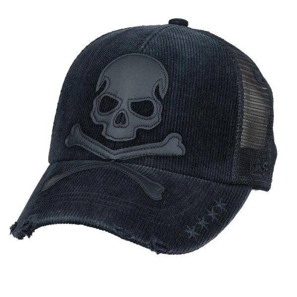 WORNSTAR Relentless Black Trucker Hat Kappe Schwarz