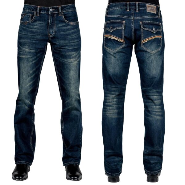 WORNSTAR Herren Essentials Collection Trailblazer Jeans Midnight Blue