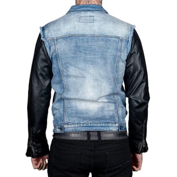 WORNSTAR Herren Whiplash Jacket Faux Leather - Jeans West
