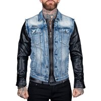 WORNSTAR Herren Whiplash Jacket Faux Leather - Jeans West