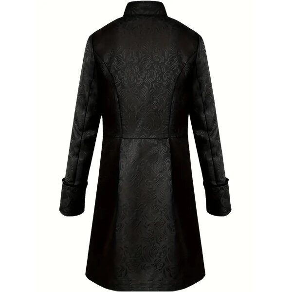 ROCK-HUS Mantel Mantel Schwarz Barock Gothic