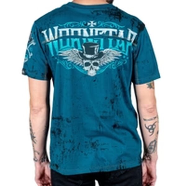 WORNSTAR Herren Artist Asylum Collection Elegantly Wasted Tee - Teal Türkisblau