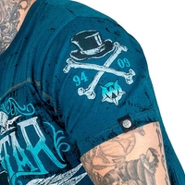 WORNSTAR Herren Artist Asylum Collection Elegantly Wasted Tee - Teal Türkisblau