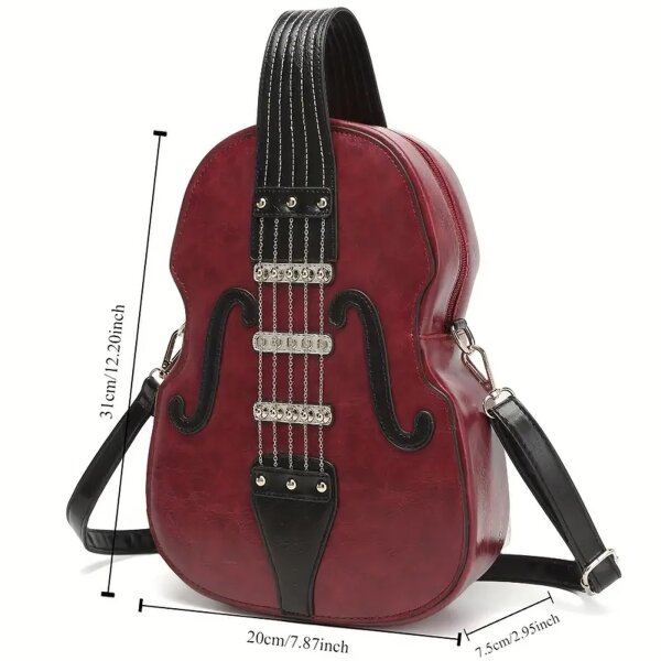ROCK-HUS Handtasche/Rucksack Violine Groß