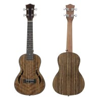 ROCK-HUS Ukulele Walnuss F-Loecher 26 Zoll/67 cm