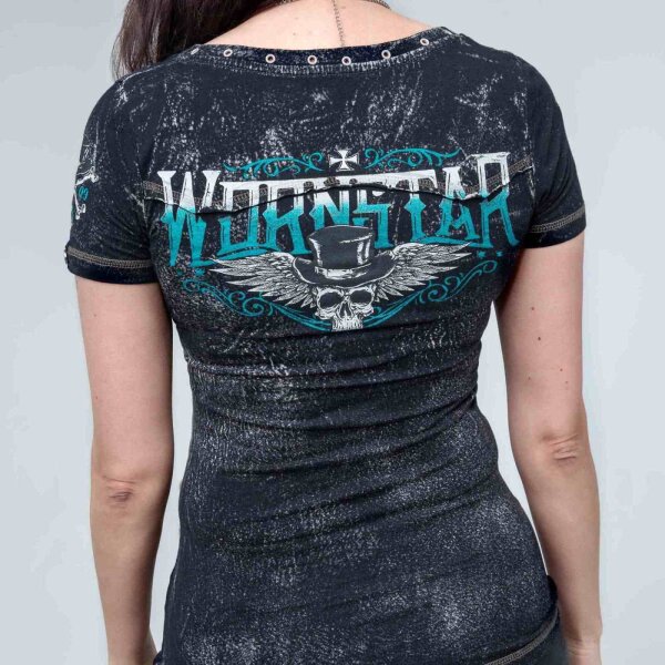 WORNSTAR Damen Sirens Elegantly Wasted Tee T-Shirt Schwarz